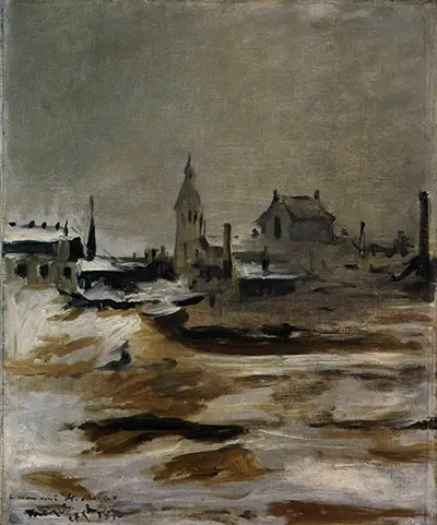 Effect of Snow on Petit-Montrouge Edouard Manet